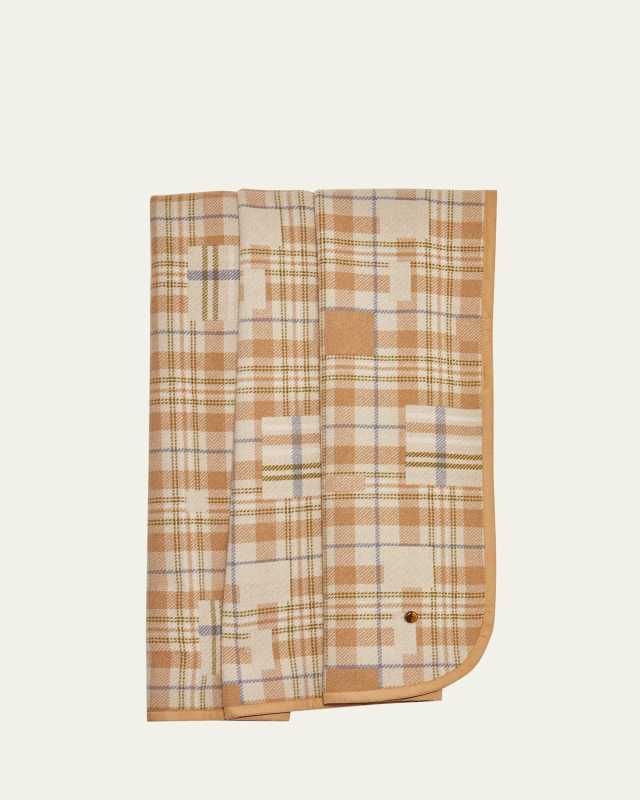 x Nick Fouquet Patchwork Tartan Cashmere Blanket